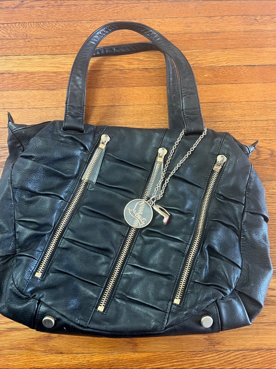 Handbags - Christian Louboutin  Women's Leather Tote with Gold Zipper Accents